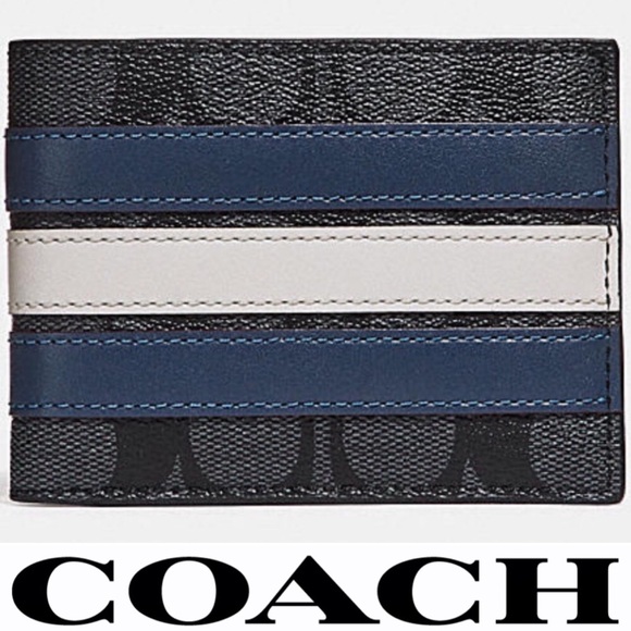 Coach Other - COACH SLIM BILLFOLD WALLET IN SIGNATURE CANVAS